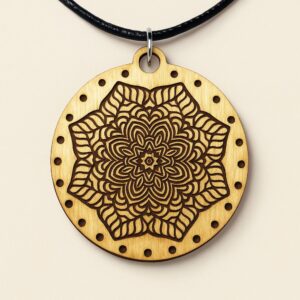 100 Mandala Pendant Designs | Laser Cut SVG & DXF Bundle for Jewelry Making