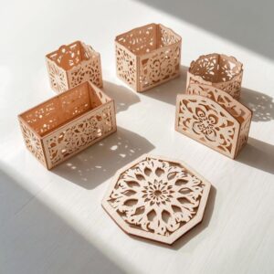 3D Laser Cut Napkin Holder Bundle | Wooden Table Décor SVG Files