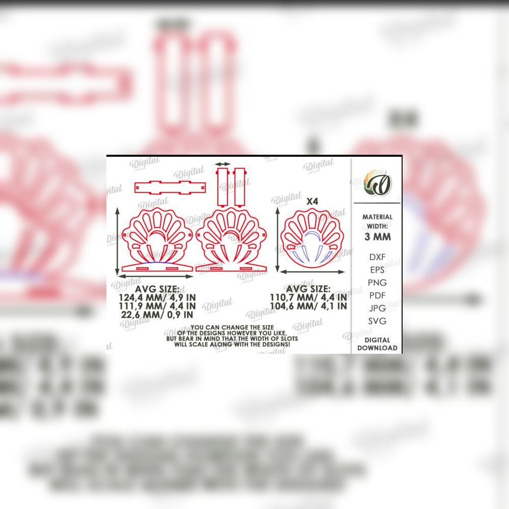 3D Layered Nautical Decor SVG Bundle | 10 Ocean & Beach Laser Cut Designs | Coastal Summer Craft Files for Glowforge, Cricut & CNC - Image 3