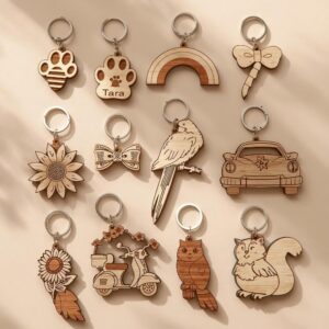 Adorable Keychain SVG Bundle Laser Cut8