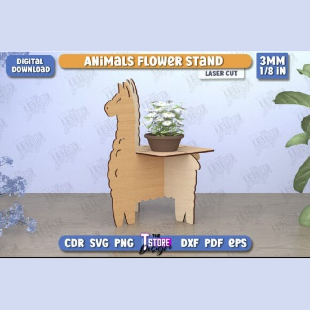 πΎπΈ Animals Flower Stands Bundle | Garden Design | Home Decor | Flower Holders Set | CNC Files - Image 6