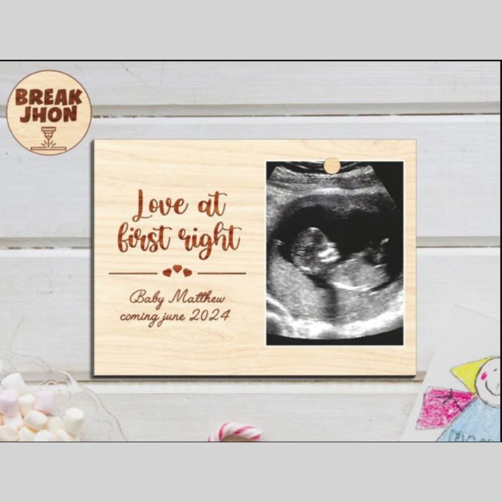 Break Jhon Photo Frame | Minimalist Wooden Picture Frame | Laser Cut SVG CNC File