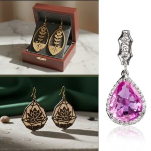 Botanical Earring SVG, Floral Bundle5