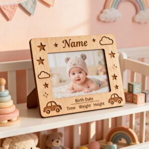 Customized Baby Photo Frame Laser Cut3