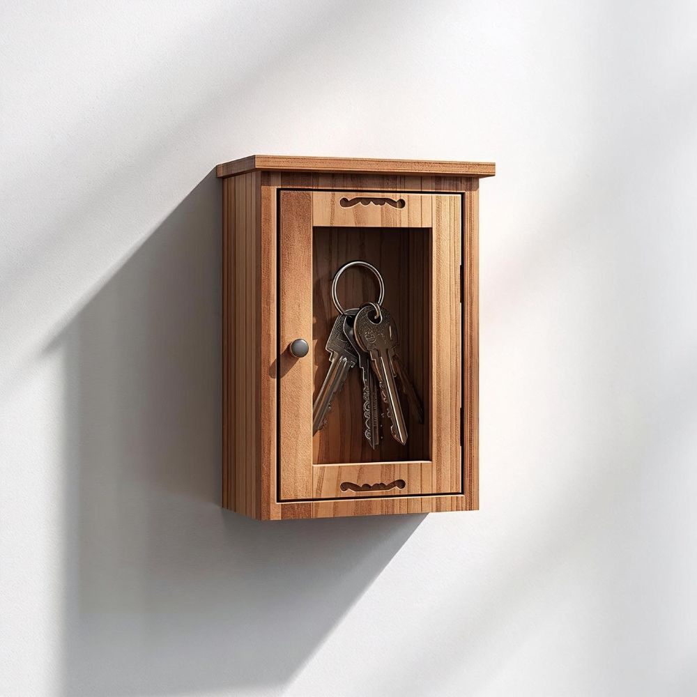 Laser-Cut Decorative Wooden Key Box | CNC Ready - Image 3