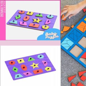 Montessori Educational Puzzle Figures for Toddlers & Kids