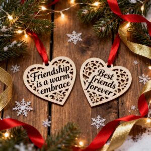 🎄 Friendship Quote Christmas SVG Bundle | Holiday Inspirational Sayings | Laser Cut & Cricut Files
