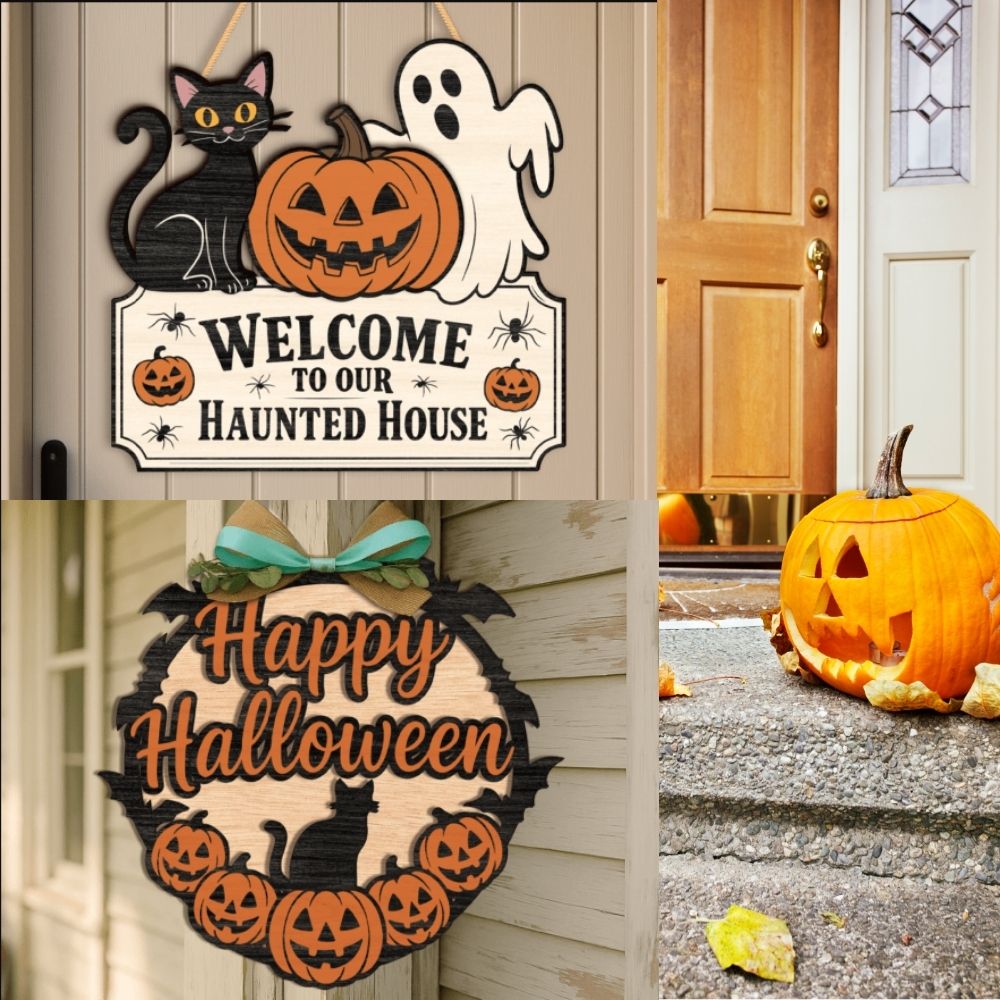 ๐ Halloween Door Sign SVG Bundle | Pumpkin & โBoosโ Layered Set | Laser Cut Files for CNC & Cricut - Image 4