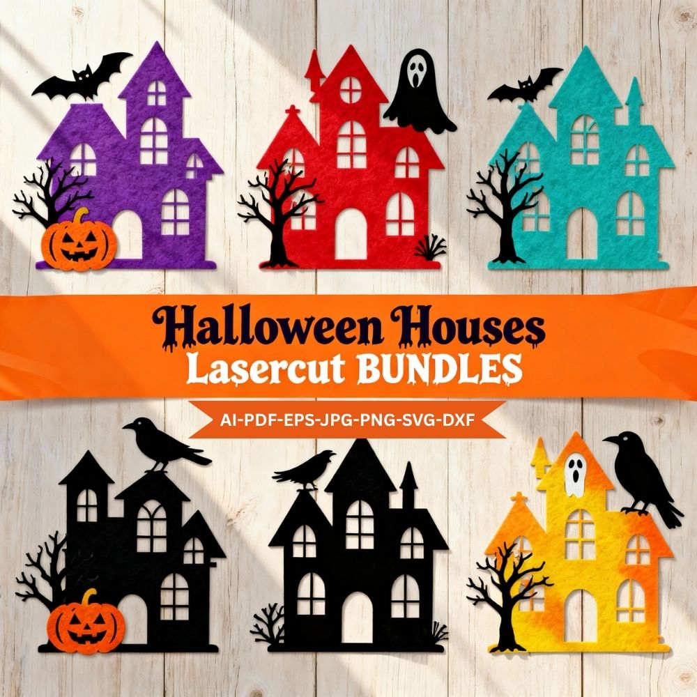 Halloween Laser Cut Files & SVG Bundles for Cricut & Glowforge | DIY Crafts, Decorations & Digital Downloads