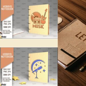 Hobbies Notebooks Laser Cut Bundle 3