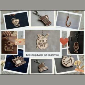 🔑✨ Hobby Keychain SVG Bundle | Laser Cut Keychain Designs | Personalized Gift Tags | Glowforge & Cricut Files