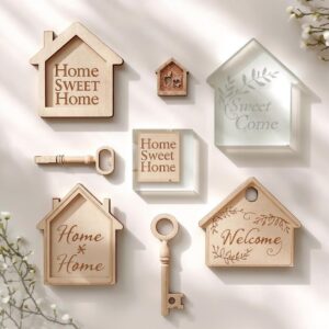 Housewarming Gift Card Holders SVG Bundle | Laser Cut New Home Gift Templates for Glowforge, Cricut & xTool