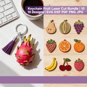 Keychain Fruit Lasercut Bundles2