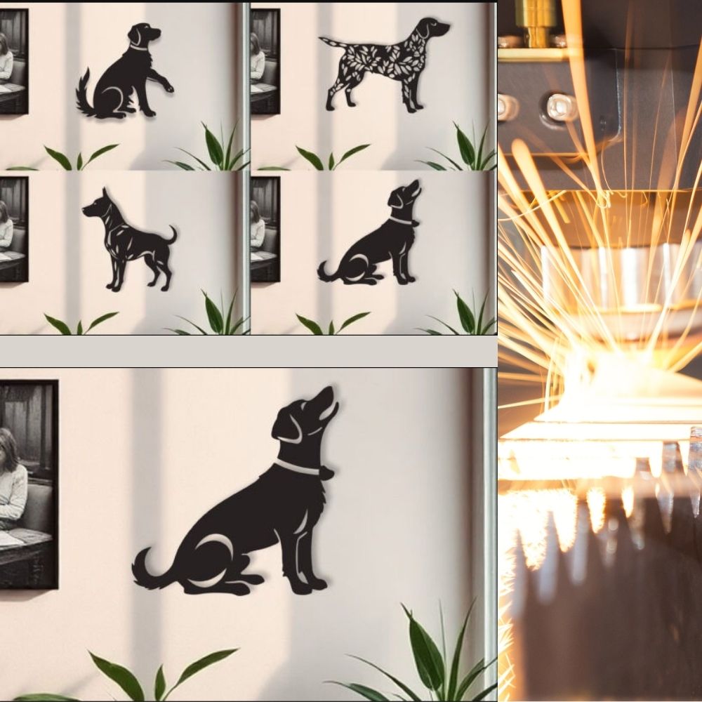 πΆ Laser Cut Dog Wall Art SVG Bundle | 3D Layered Pet Silhouette Designs | CNC & Cricut Files