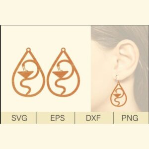 Nurse Wood Earrings Laser Cut SVG Bundle3