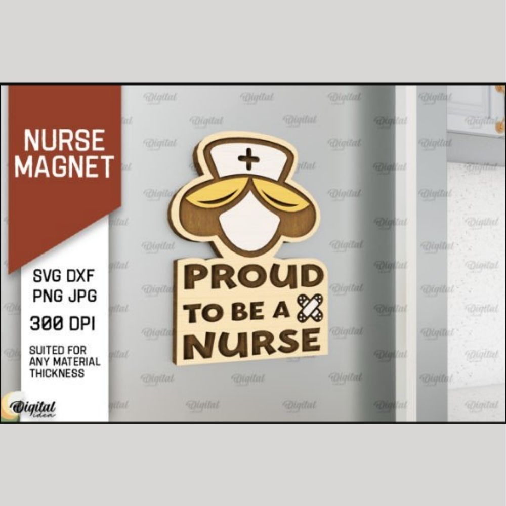 π©ββοΈπ 10 Nurse Magnets SVG Bundle | Laser Cut Files | Funny Nursing Quotes | Nurse Gift Ideas | CNC & Cricut Ready - Image 6