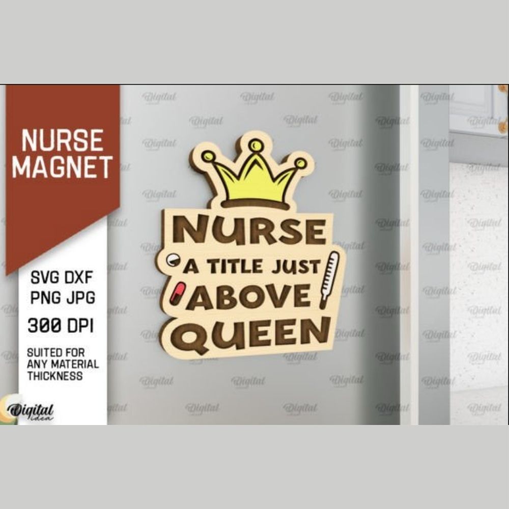 π©ββοΈπ 10 Nurse Magnets SVG Bundle | Laser Cut Files | Funny Nursing Quotes | Nurse Gift Ideas | CNC & Cricut Ready - Image 5