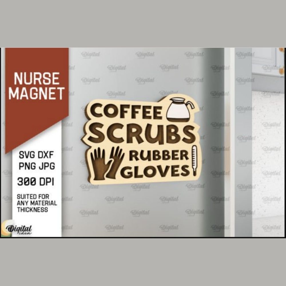 π©ββοΈπ 10 Nurse Magnets SVG Bundle | Laser Cut Files | Funny Nursing Quotes | Nurse Gift Ideas | CNC & Cricut Ready - Image 4