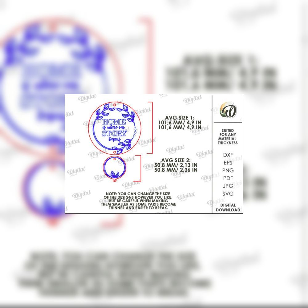 Family Sign Laser Cut Bundle | 10 Home Quote SVG Designs | Personalized Name Tags | Layered Wood Sign Templates | Digital Download - Image 10