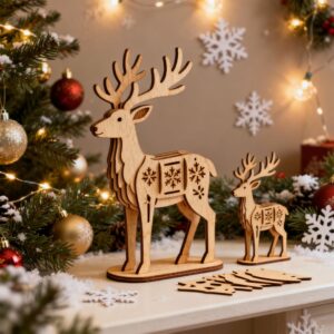 Reindeer Stand Décor Laser Cut Bundle6