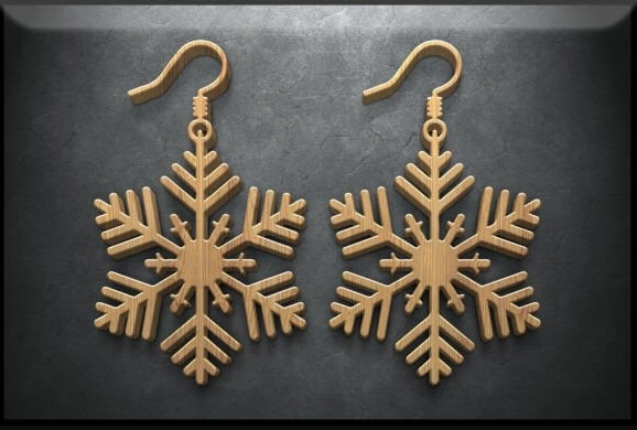 Festive Holiday Earring Laser Cut Bundle | 24 Christmas Jewelry SVG Files | Snowflake, Reindeer, Tree, Santa, Gift & Bell Designs | Glowforge & Cricut Ready - Image 2