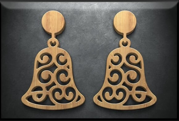 Festive Holiday Earring Laser Cut Bundle | 24 Christmas Jewelry SVG Files | Snowflake, Reindeer, Tree, Santa, Gift & Bell Designs | Glowforge & Cricut Ready - Image 10