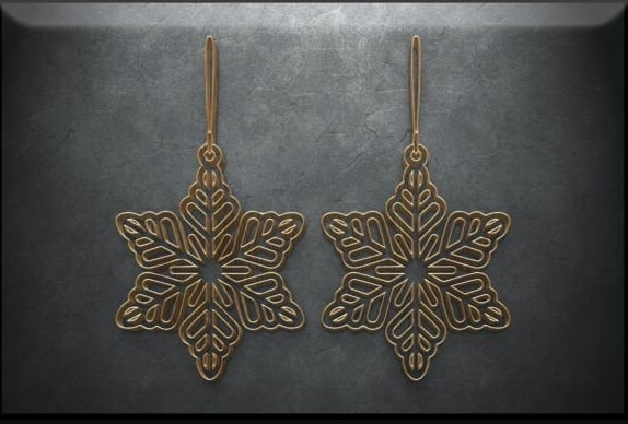 Festive Holiday Earring Laser Cut Bundle | 24 Christmas Jewelry SVG Files | Snowflake, Reindeer, Tree, Santa, Gift & Bell Designs | Glowforge & Cricut Ready - Image 14