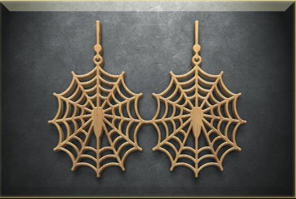 Stylish 11 Halloween Jewelry Laser Cut SVG Bundle | Spooky Earrings & Pendants | Gothic Halloween Jewelry Files for Cricut & Glowforge - Image 4