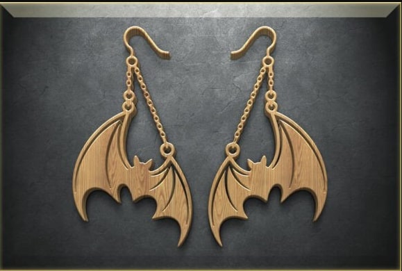 Stylish 11 Halloween Jewelry Laser Cut SVG Bundle | Spooky Earrings & Pendants | Gothic Halloween Jewelry Files for Cricut & Glowforge - Image 9