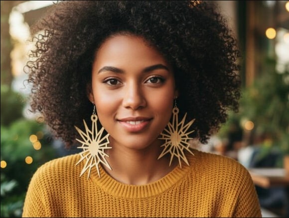 Geometric & Floral Laser Cut Earring SVG Bundle | Wooden Jewelry Template - Image 9