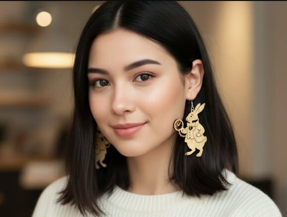 Geometric & Floral Laser Cut Earring SVG Bundle | Wooden Jewelry Template - Image 10