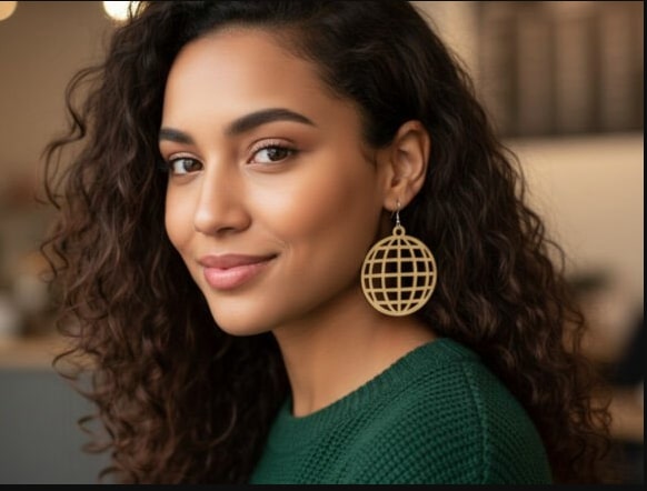 Geometric & Floral Laser Cut Earring SVG Bundle | Wooden Jewelry Template - Image 12