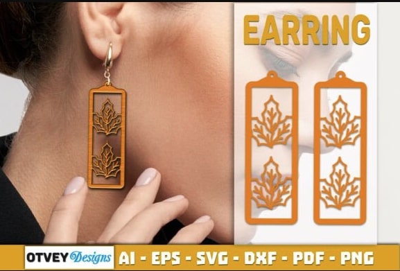 Christmas Earrings Laser Cut Bundle | 8 Festive SVG Designs - Image 3