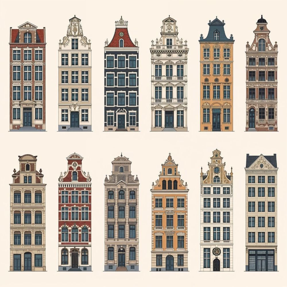 Vintage European Cityscape Vector Houses – 12 Old Town Designs for Cricut, Laser Cutting & Crafts - Image 3