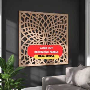 Mega Bundle: 45 Laser Cut Decorative Panel & Screen Designs