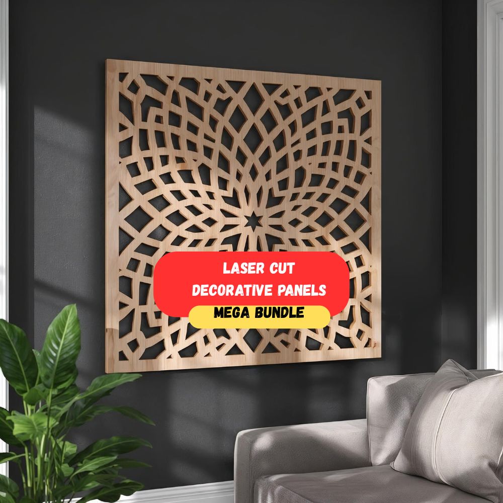 Mega Bundle: 45 Laser Cut Decorative Panel & Screen Designs